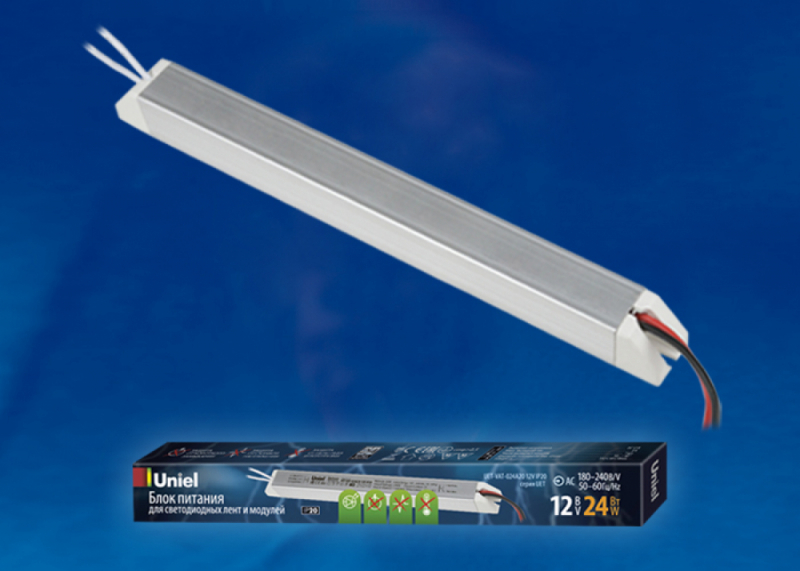 UET-VAT-024A20 12V IP20 Блок питания ультратонкий, 24Вт. Металлический корпус. TM Uniel UET-VAT-024A20 12V IP20 Блок питания ультратонкий, 24Вт. Металлический корпус. TM Uniel
