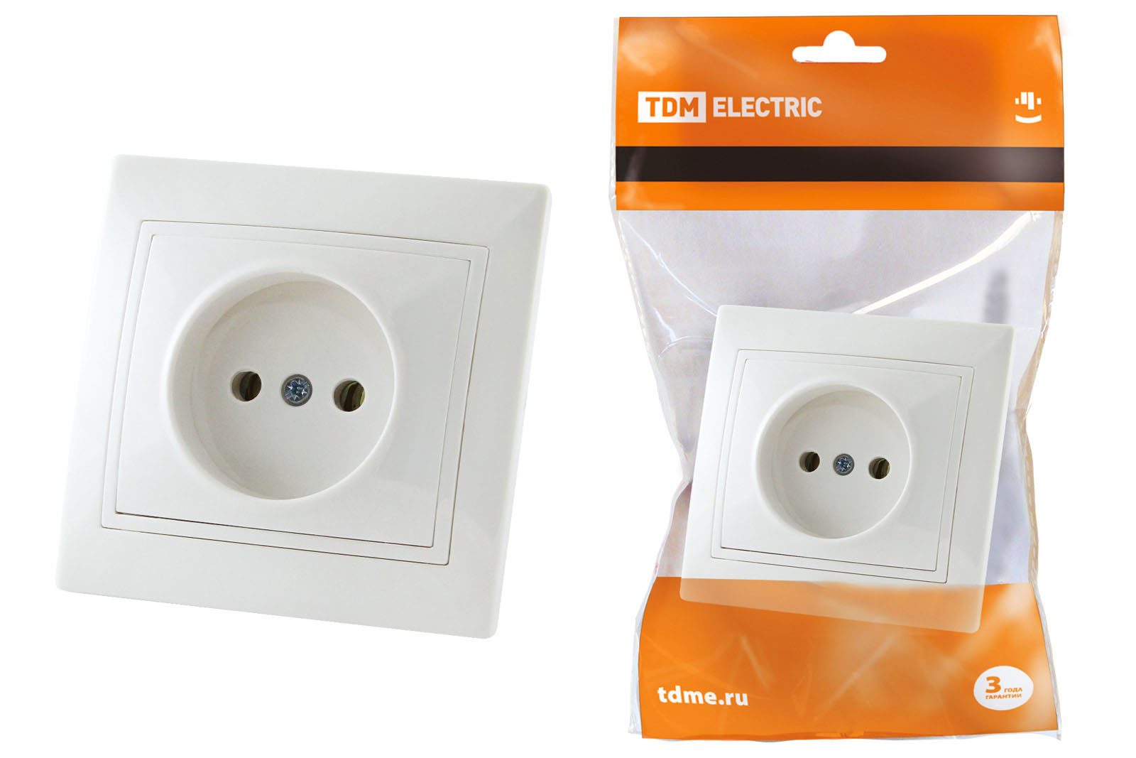 Розетка 2П 10А 250В белая Таймыр